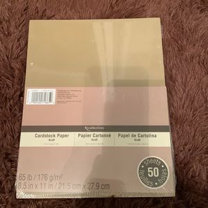 Tan Cardstock Package